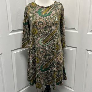 Honey & Lace Green Floral Paisley Brea Dress NWT